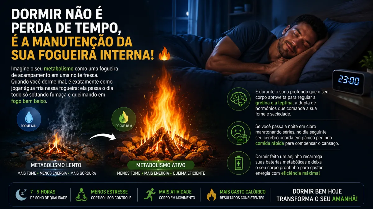 Dormir Não É Perda de Tempo, É a Manutenção da Sua Fogueira Interna!