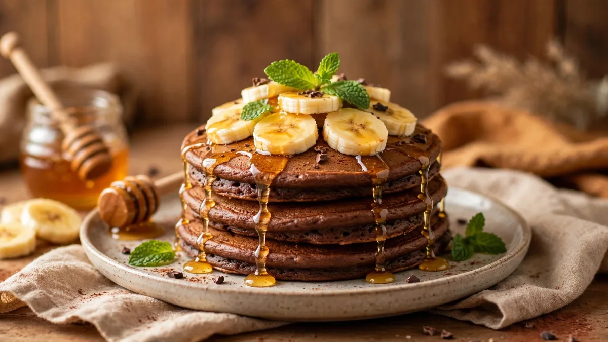 Panqueque de Banano con Cacao: El Dulce Perfecto para Matar el Antojo Sin Pesar