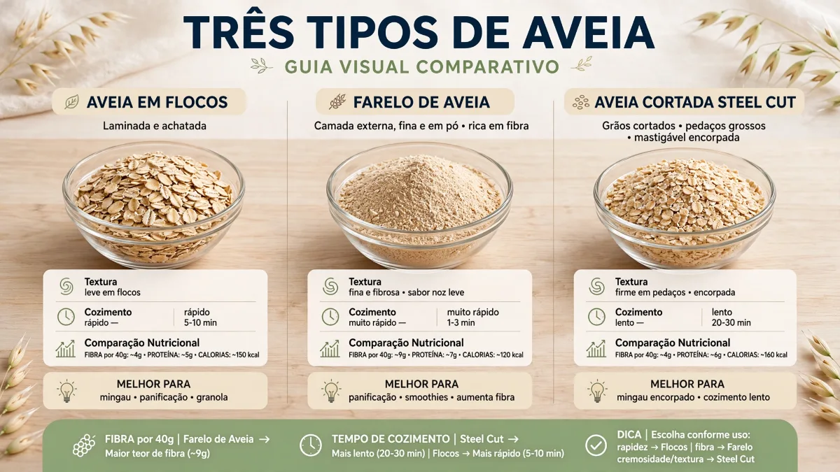 Farelo, flocos ou farinha: qual o melhor tipo para o seu objetivo?